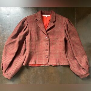 Vintage Perry Ellis puffed sleeve blazer